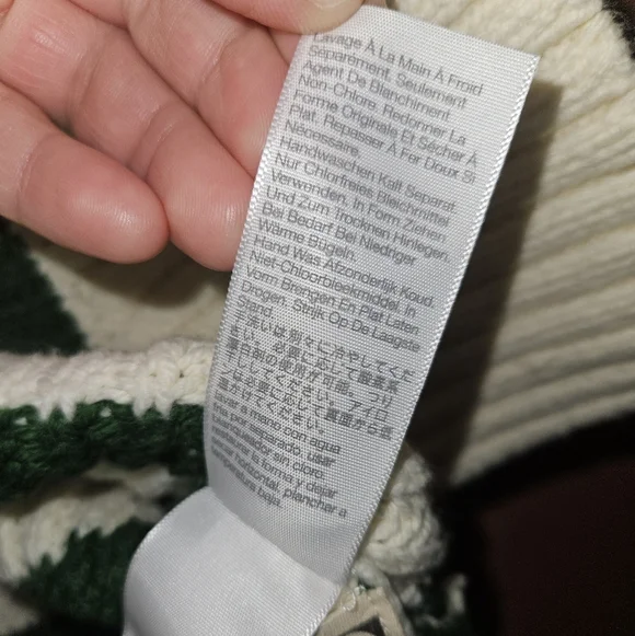 Madewell Varsity Stripe Sweater, Size Small, NWT - Picture 8 of 10